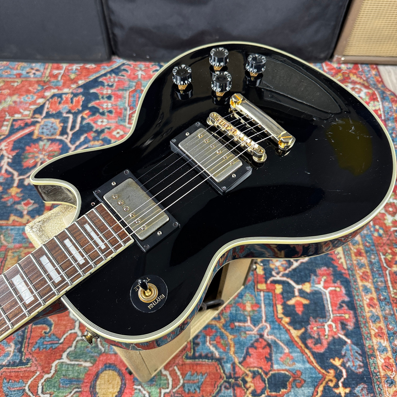 Video* Fernandes/Burny RLC-55 Les Paul Custom Black - 1998