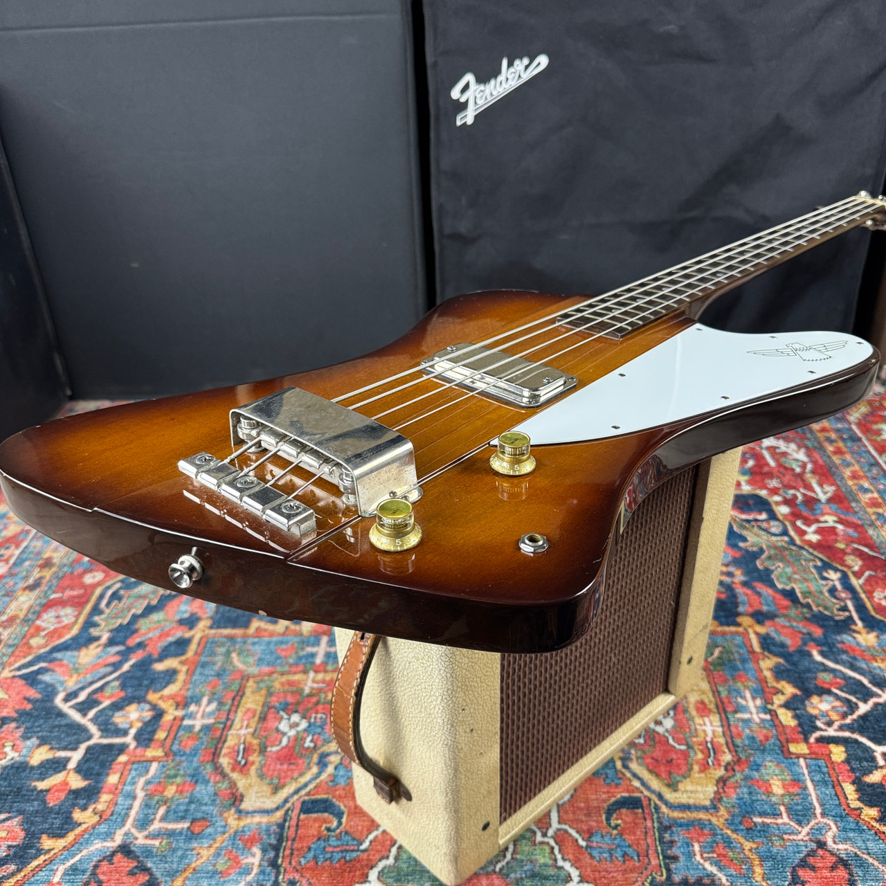 Greco Thunderbird Bass Model TB-900 w/Tags and OHSC Tobacco