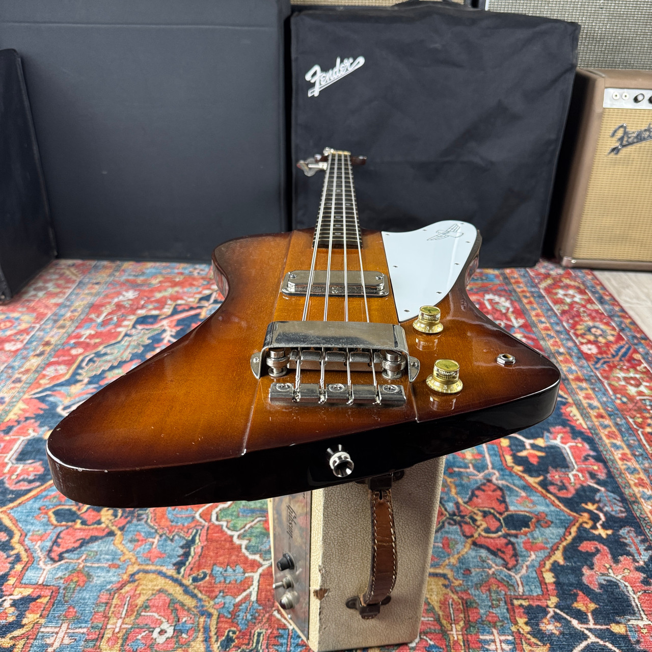 Greco Thunderbird Bass Model TB-900 w/Tags and OHSC Tobacco