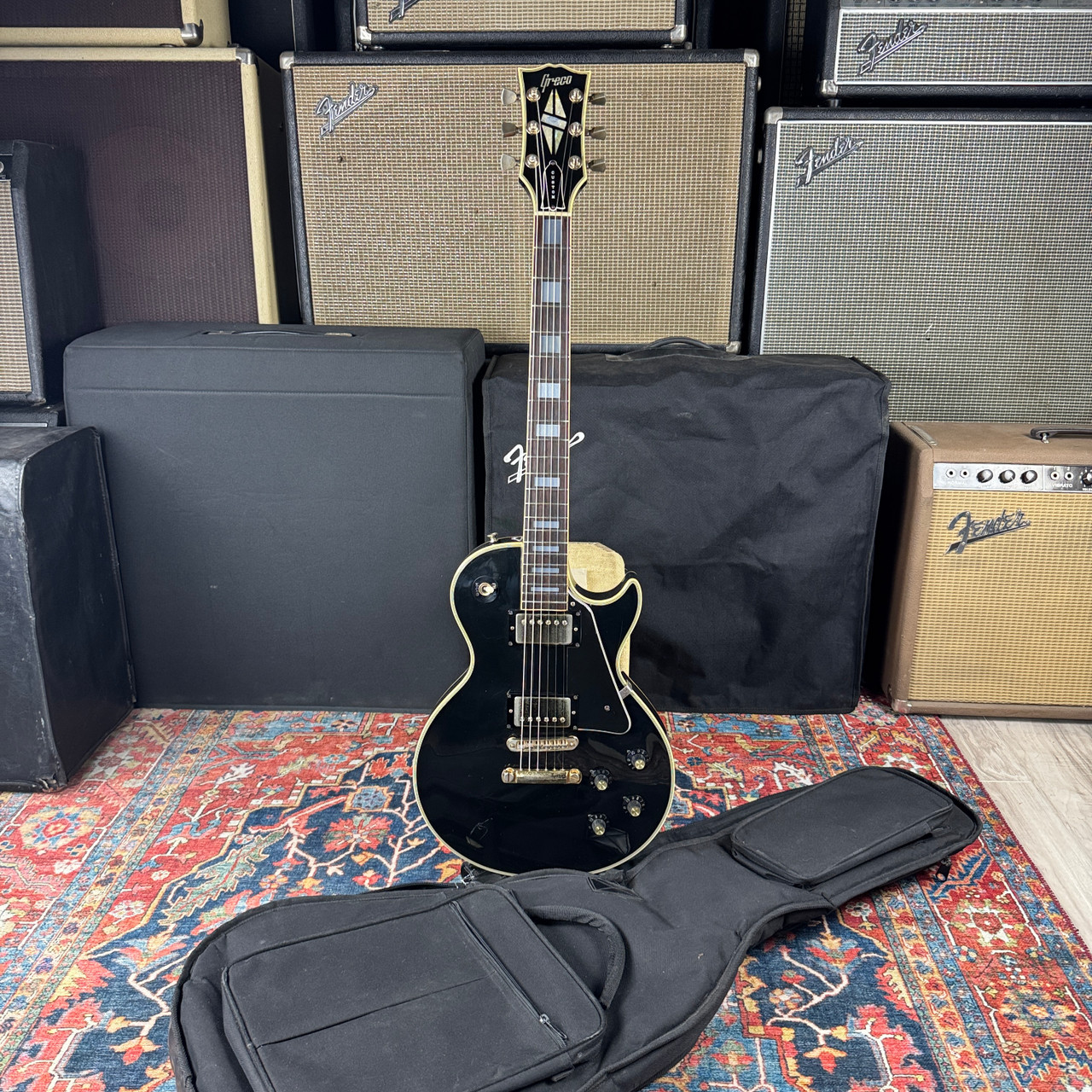 Greco Les Paul Custom Model EG800CB w/PU-2 A-5 Pickups -1978