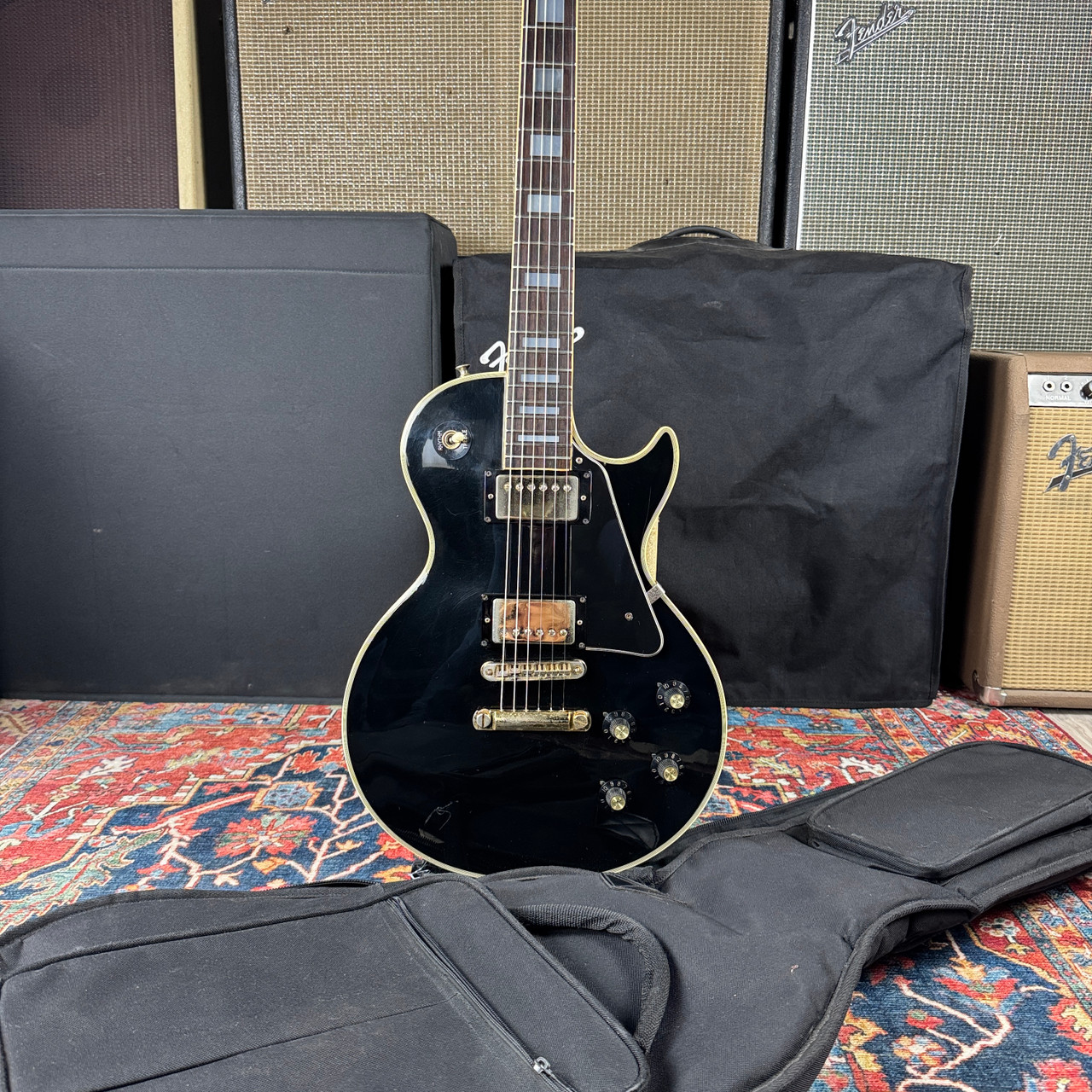 Greco Les Paul Custom Model EG800CB w/PU-2 A-5 Pickups -1978