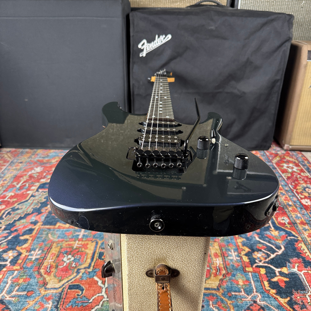 Charvel CDS-055-HH Superstrat MIJ Japan 1993 - Rare Gunmetal Blue