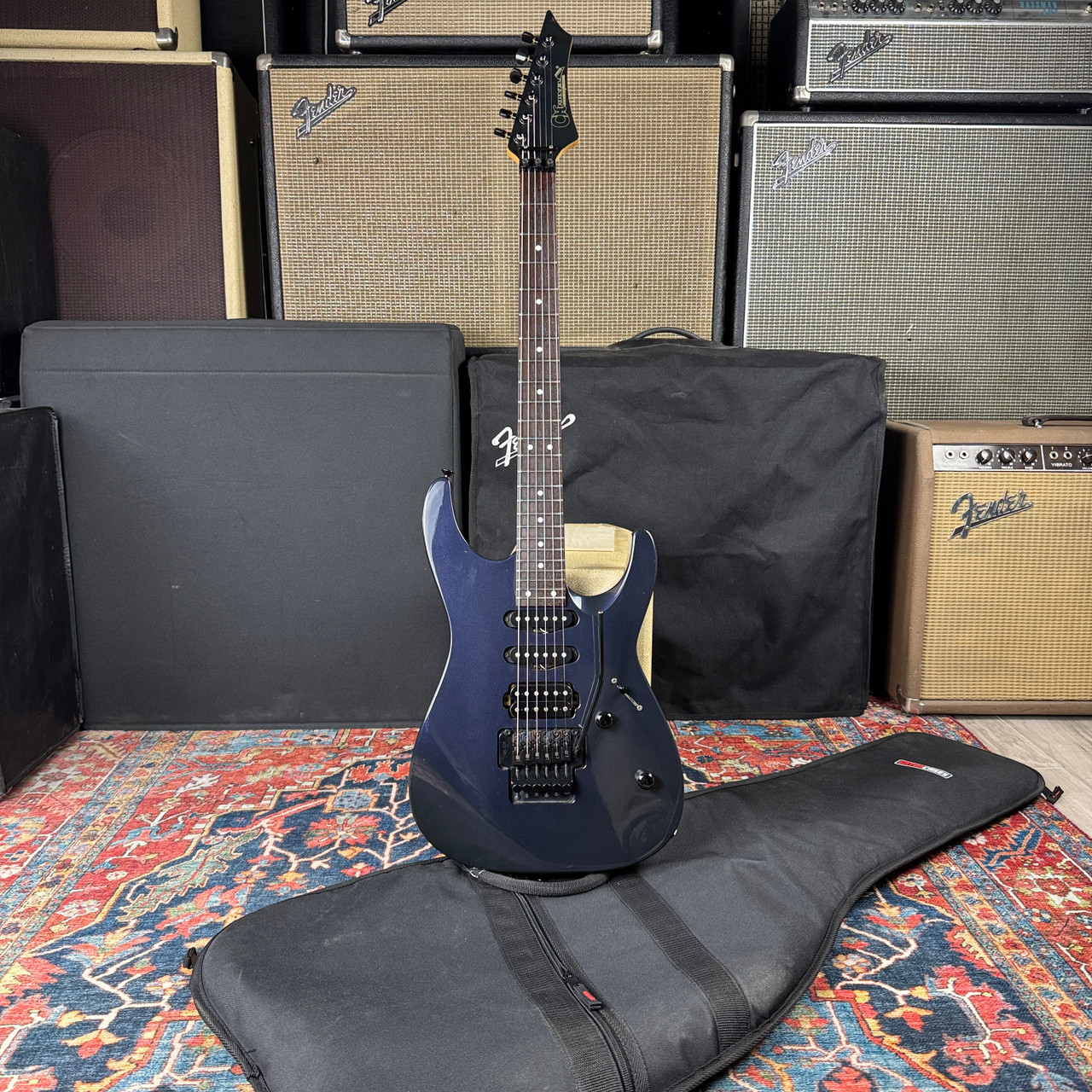 Charvel CDS-055-HH Superstrat MIJ Japan 1993 - Rare Gunmetal Blue