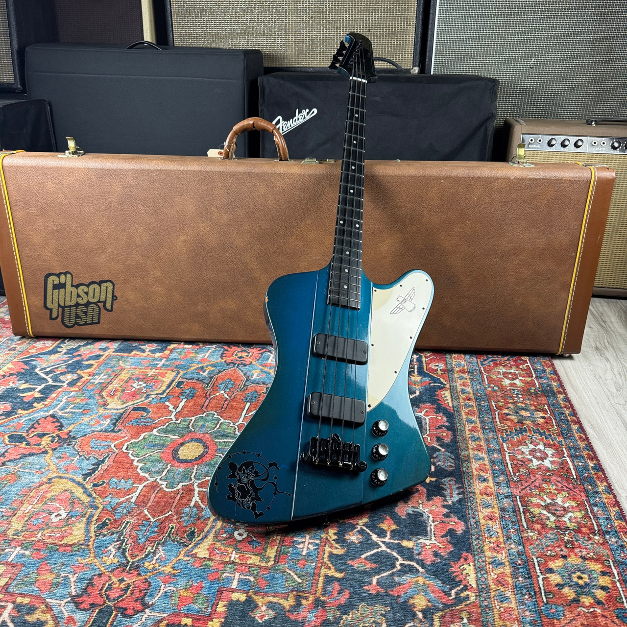 Gibson Thunderbird IV Pelham Blue *Rare Color* Neck Through w/OHSC