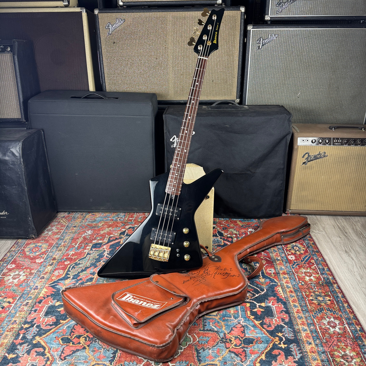 ベース Ibanez DT-670 Destroyer II Bass Ibanez Destroyer II Bass Model DT-670 Fujigen *Pro Setup* - 1984