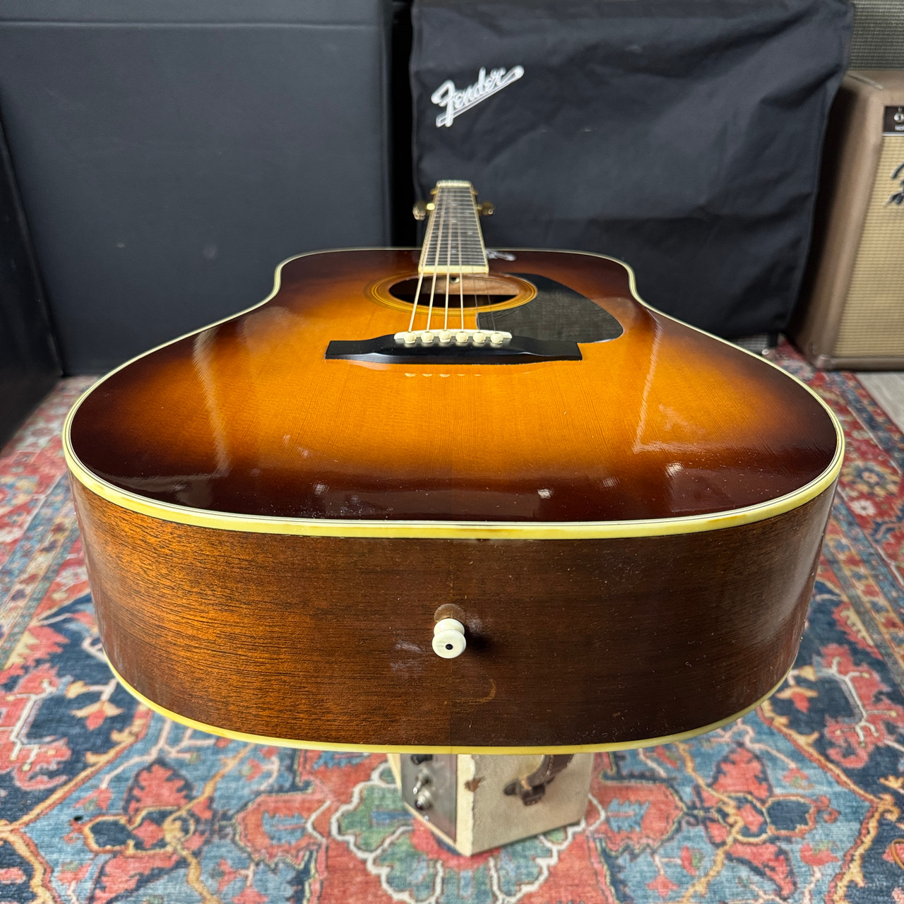 Morris MV701 Vanguard Solid Top Sunburst Wide Nut Made in Japan