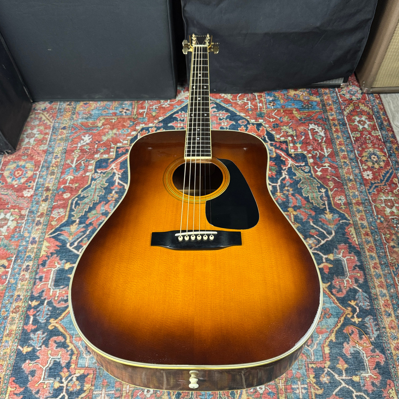Morris MV701 Vanguard Solid Top Sunburst Wide Nut Made in Japan