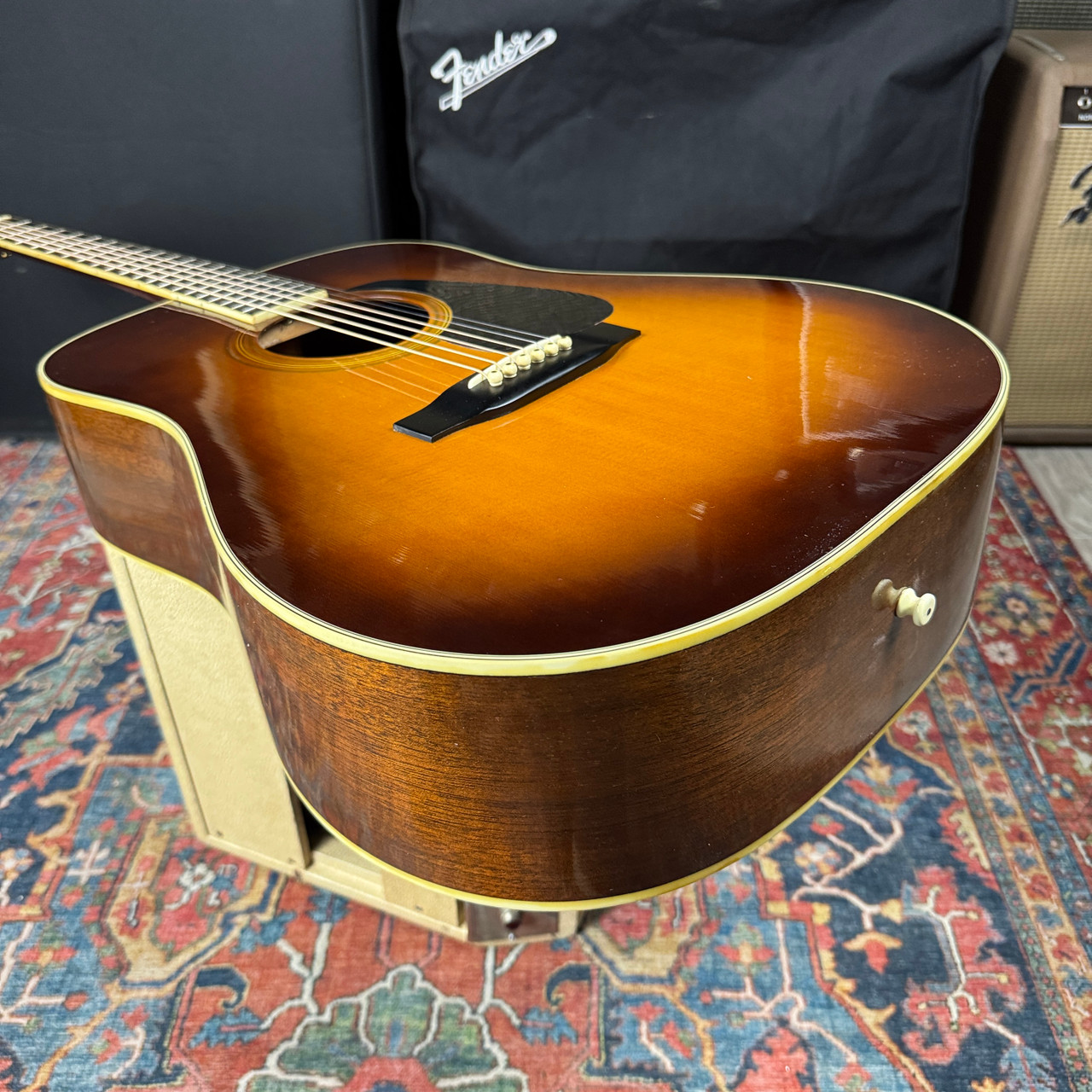 Morris MV701 Vanguard Solid Top Sunburst Wide Nut Made in Japan