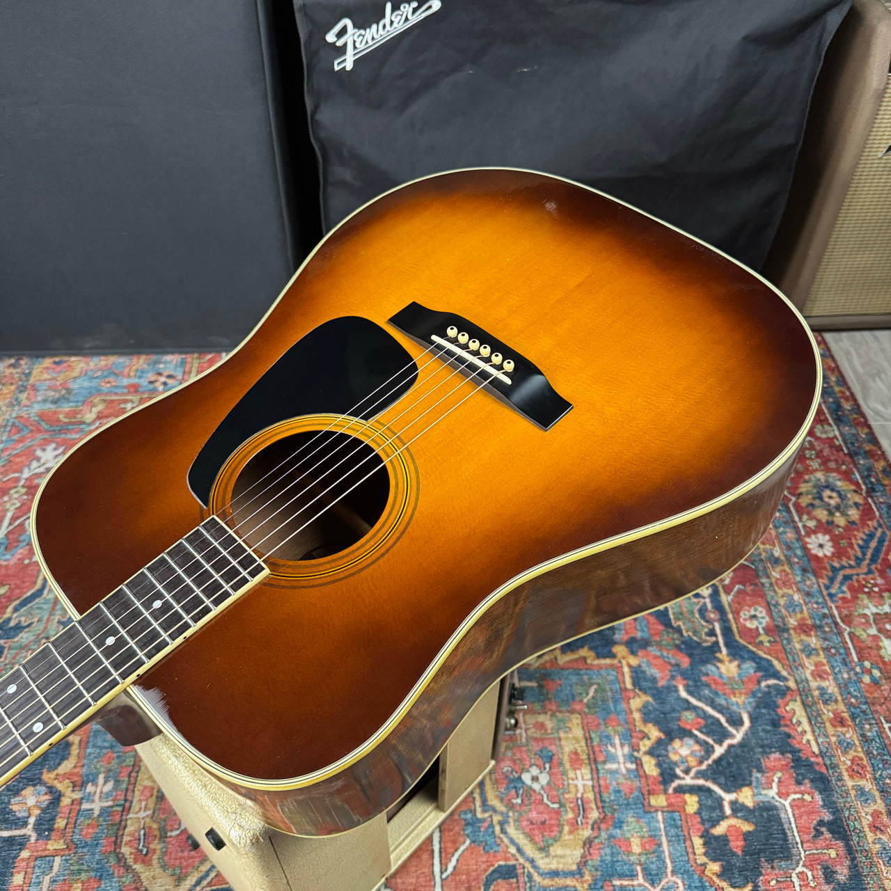 Morris MV701 Vanguard Solid Top Sunburst Wide Nut Made in Japan