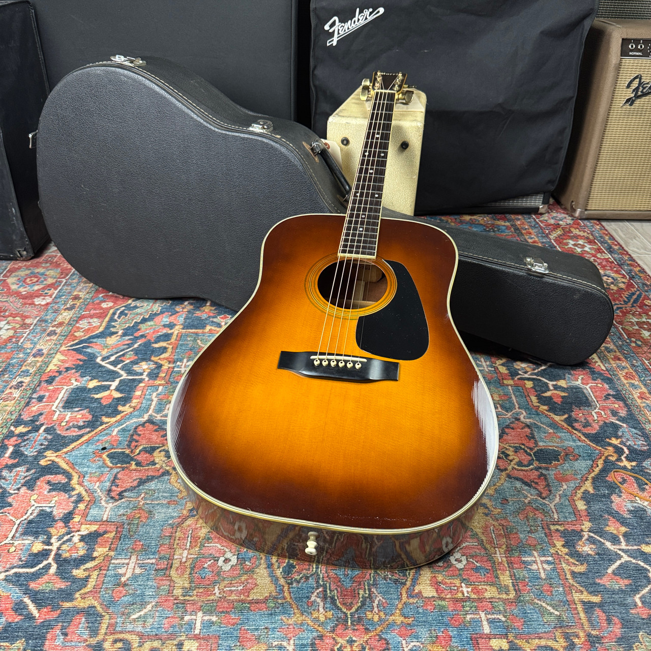 Morris MV701 Vanguard Solid Top Sunburst Wide Nut Made in Japan