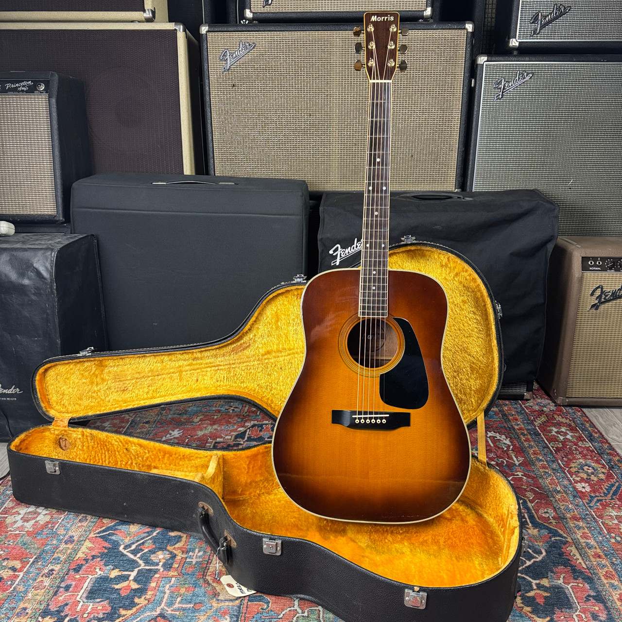 Morris Vanguard Series アコースティックギター　mv701 Morris MV701 Vanguard Solid Top Sunburst Wide Nut Made in Japan