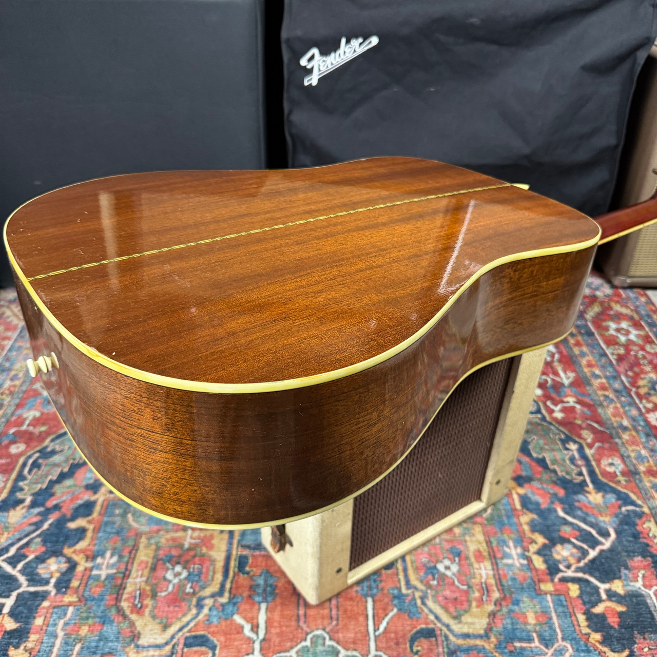 Morris MV701 Vanguard Solid Top Sunburst Wide Nut Made in Japan