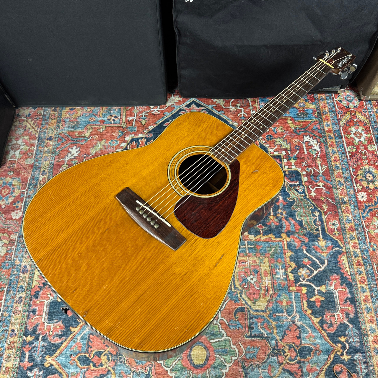 1972 Yamaha FG-160 Wide Nut Acoustic w/Vintage Yamaha Hard Case