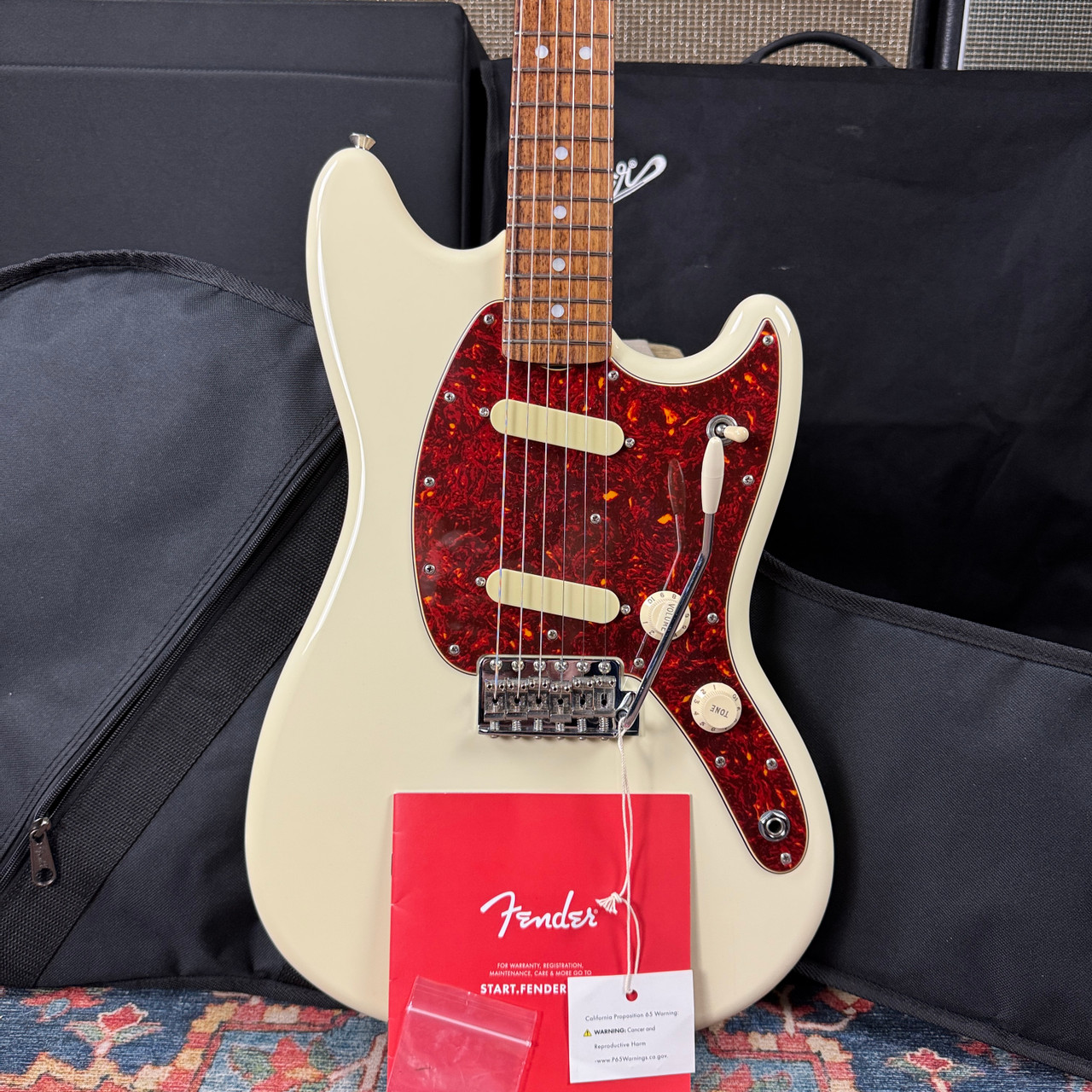 Fender Char Artist Model Mustang Olympic White - 2019