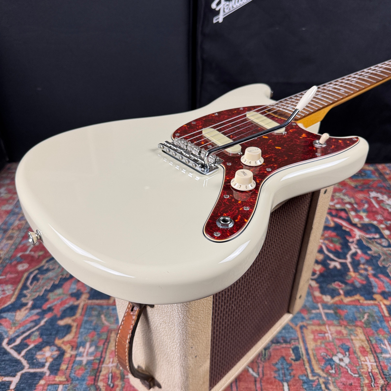 Fender Char Artist Model Mustang Olympic White - 2019