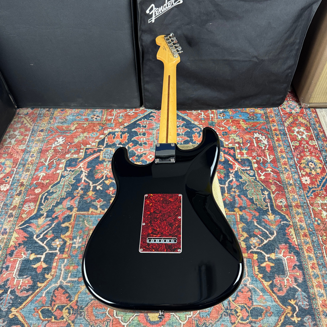 Fender Hybrid II 60's Stratocaster Black w/Tortoise Guard Alder - 2022