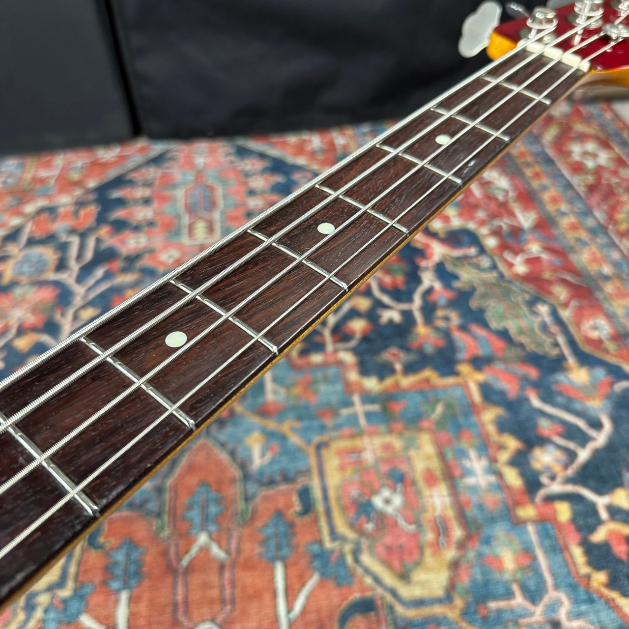 Fernandes Revival Bass RPB-50 Matching Headstock Candy Apple Red