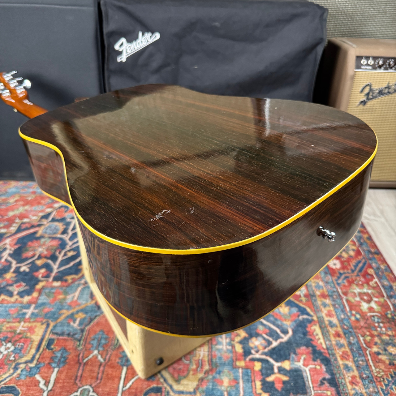Video* Yamaki Custom Folk No 125 Dreadnought w/Vintage Hard Shell