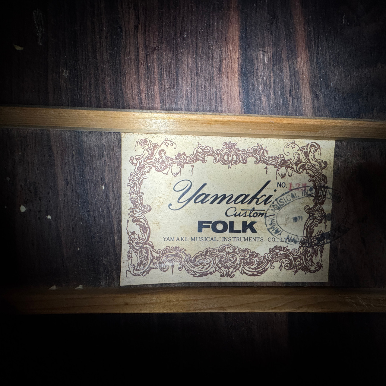 Yamaki Custom Folk No.125 1971年 日本製 アコギ Yamaki Custom Folk