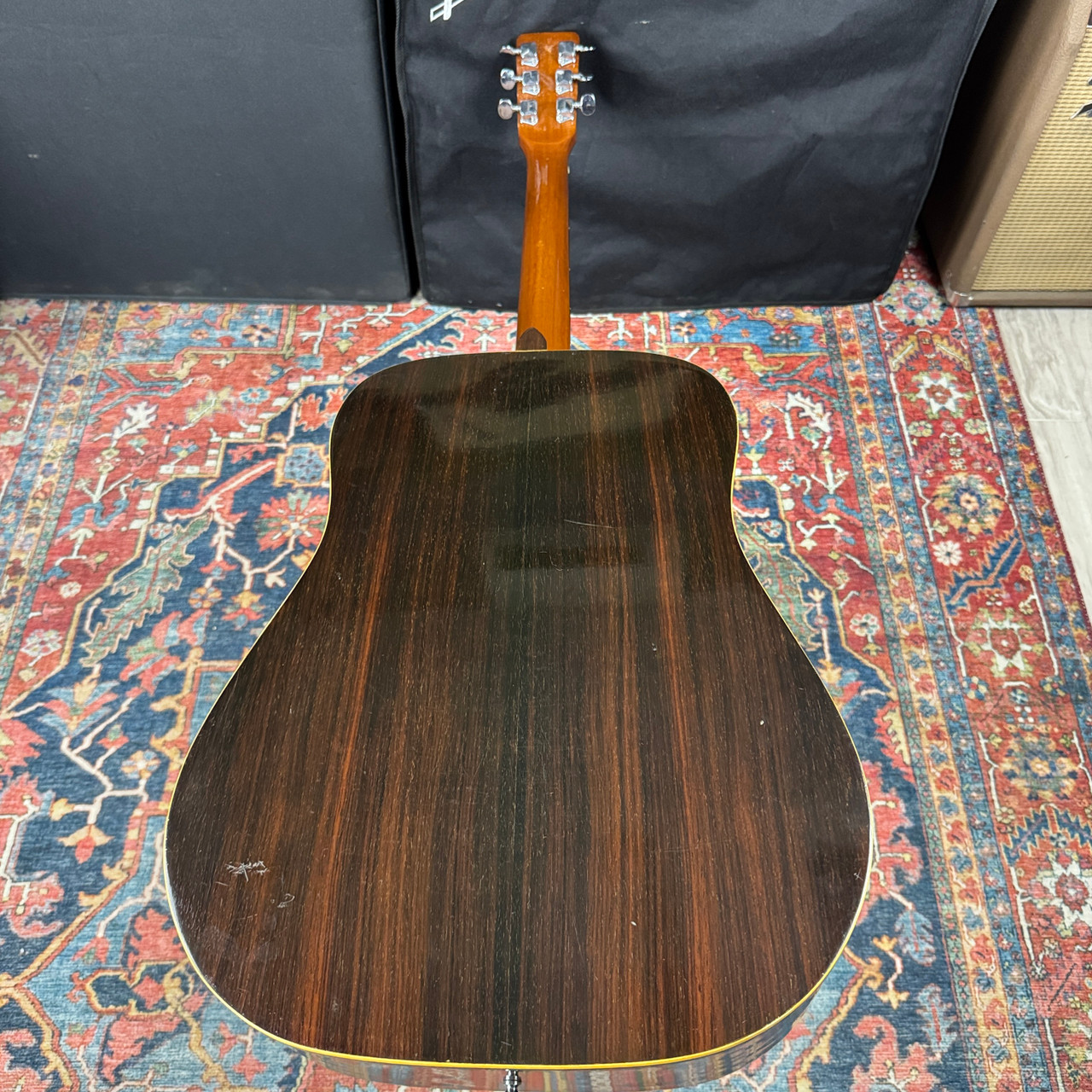 Video* Yamaki Custom Folk No 125 Dreadnought w/Vintage Hard Shell