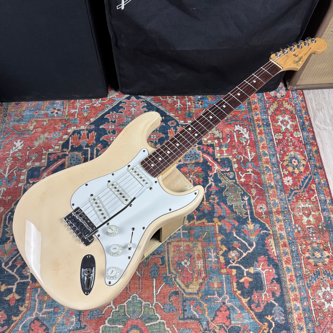 1988-1990 Fender Stratocaster Partscaster Model ST43 Vintage White