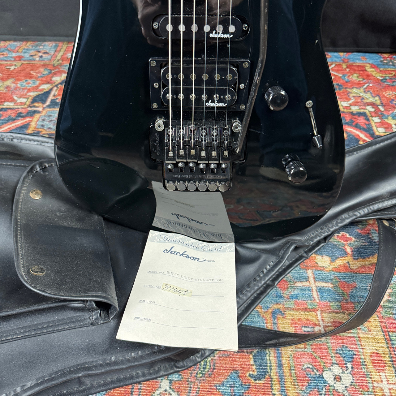 Jackson Super Dinky Student SSH Superstrat Black - 1991
