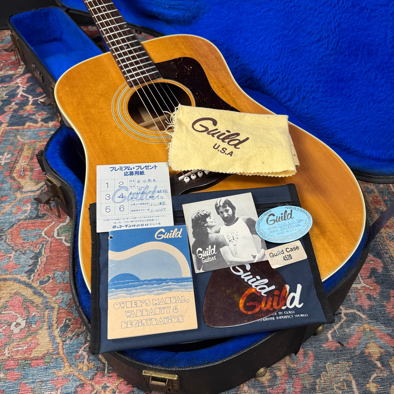 Guild D-40 NT Special Dreadnought Westerly RI w/OHSC & Docs - 1980