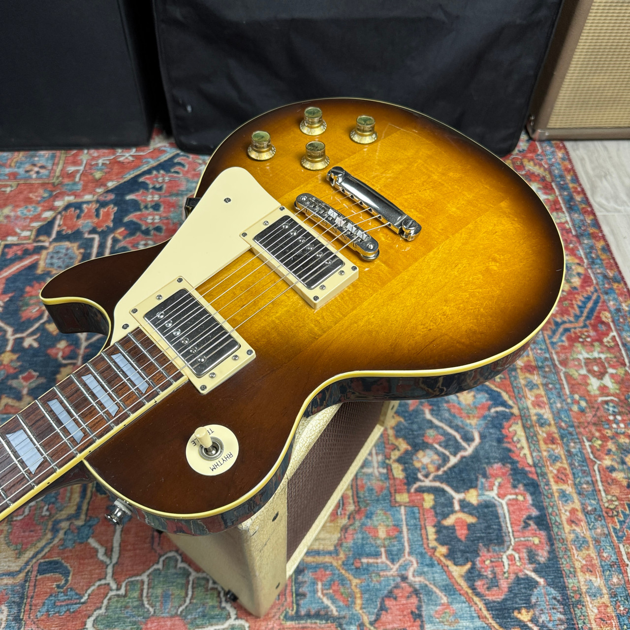 Video* Greco Les Paul EG-500 Tobacco Burst *Rare Headstock