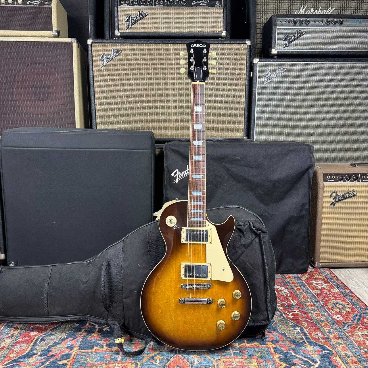 Video* Greco Les Paul EG-500 Tobacco Burst *Rare Headstock