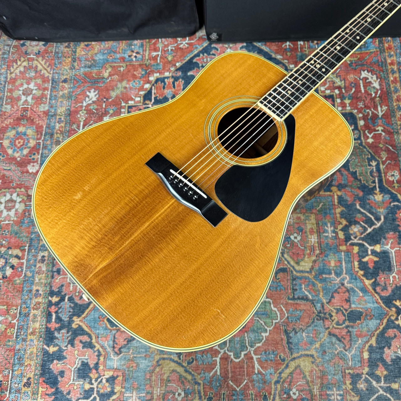 Yamaha FG350D Dreadnought Solid Spruce Top Hard Case - 1981