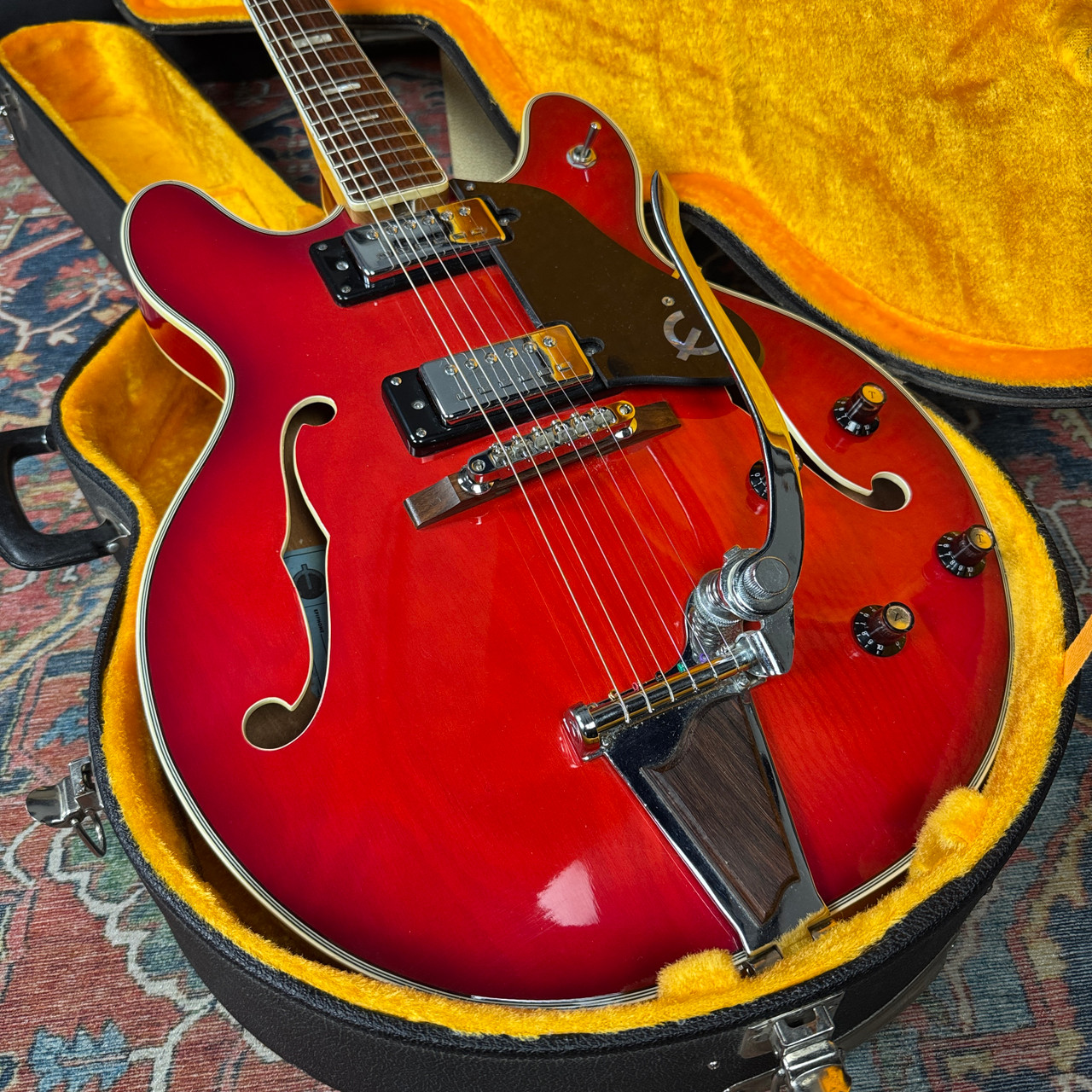 rkybk レア Epiphone EA-250 日本製 Video* Epiphone EA250 Hollow Body Blue Label Made in Japan