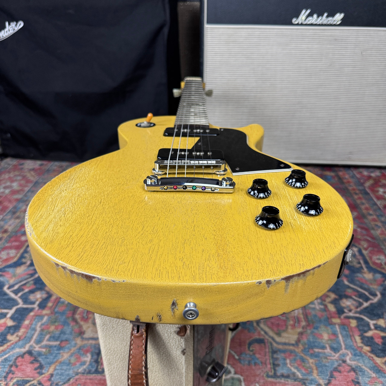 Video* Gibson Les Paul Junior Special Worn TV Yellow P90's - 2003