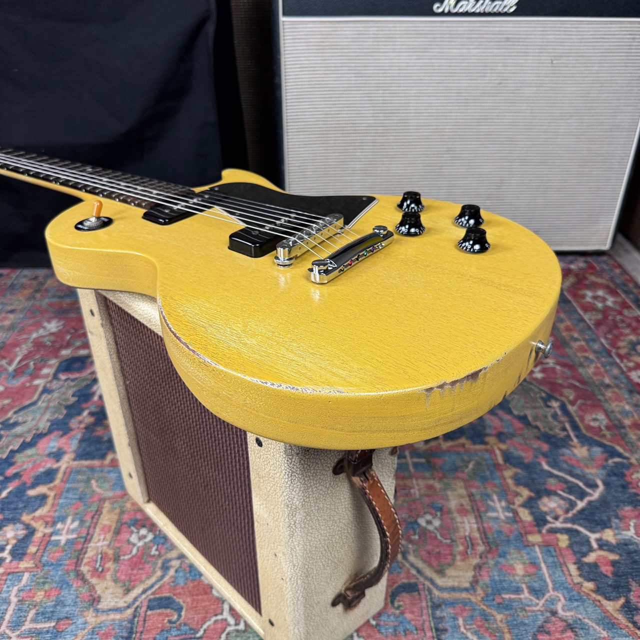 Video* Gibson Les Paul Junior Special Worn TV Yellow P90's - 2003