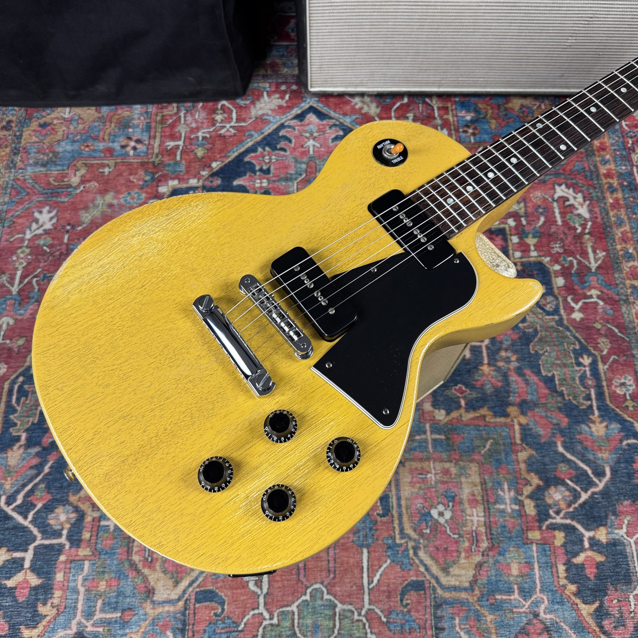 Video* Gibson Les Paul Junior Special Worn TV Yellow P90's - 2003