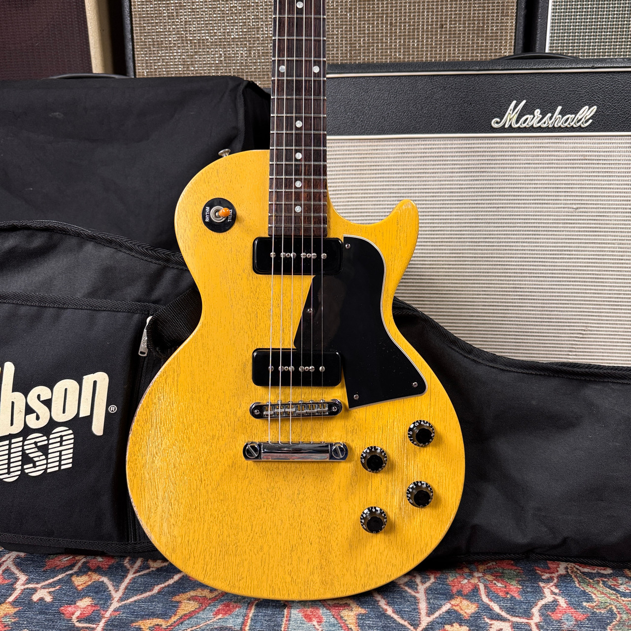 Video* Gibson Les Paul Junior Special Worn TV Yellow P90's - 2003