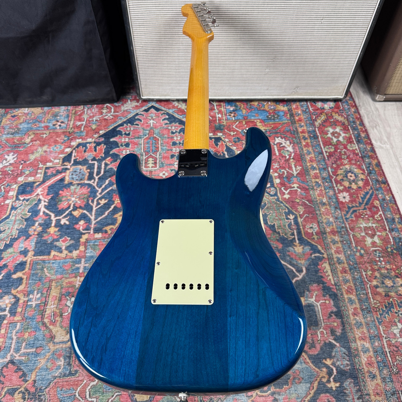 Fender FSR Quilt Top Stratocaster Model ST62-QT-AQB - Aquamarine Blue