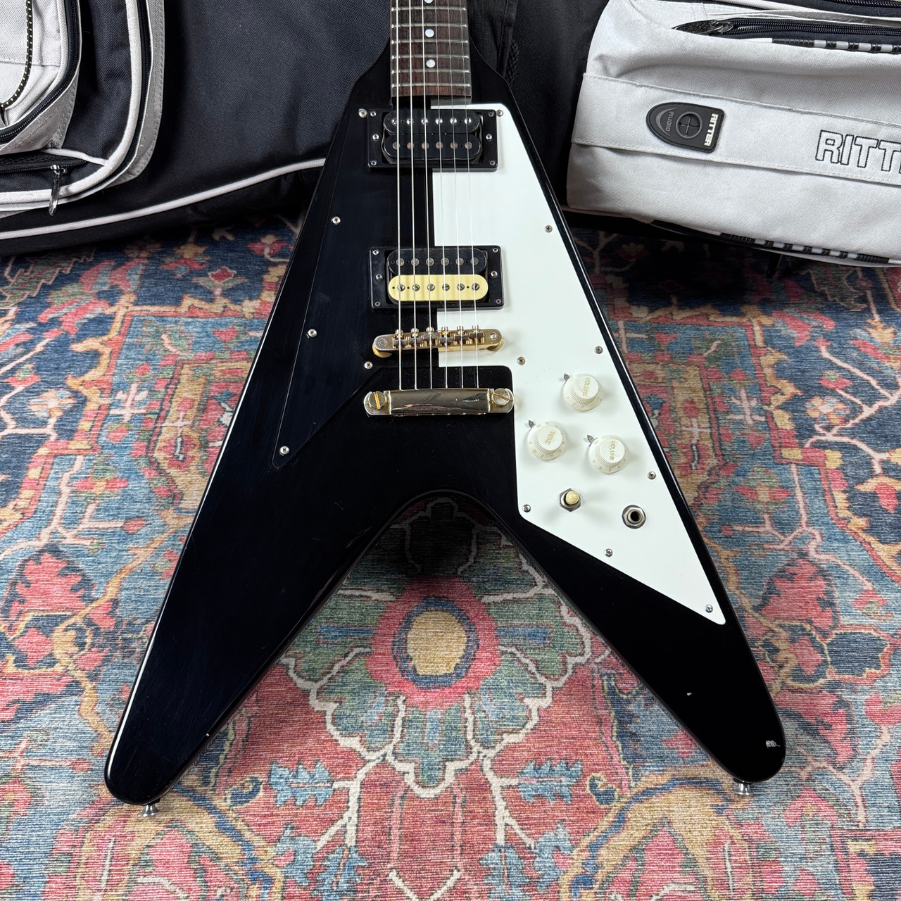 Fernandes Burny Flying V Model RFV75 Michael Schenker MOD - 1980's