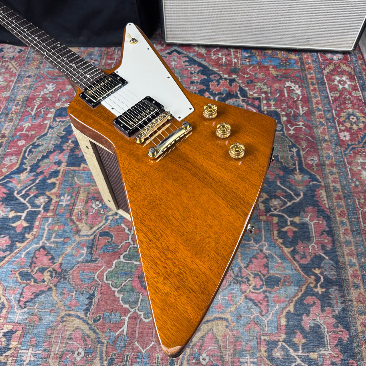 Fernandes Burny 1976 Explorer Model REX-80 Mahogany VH1 Pickups - 1990