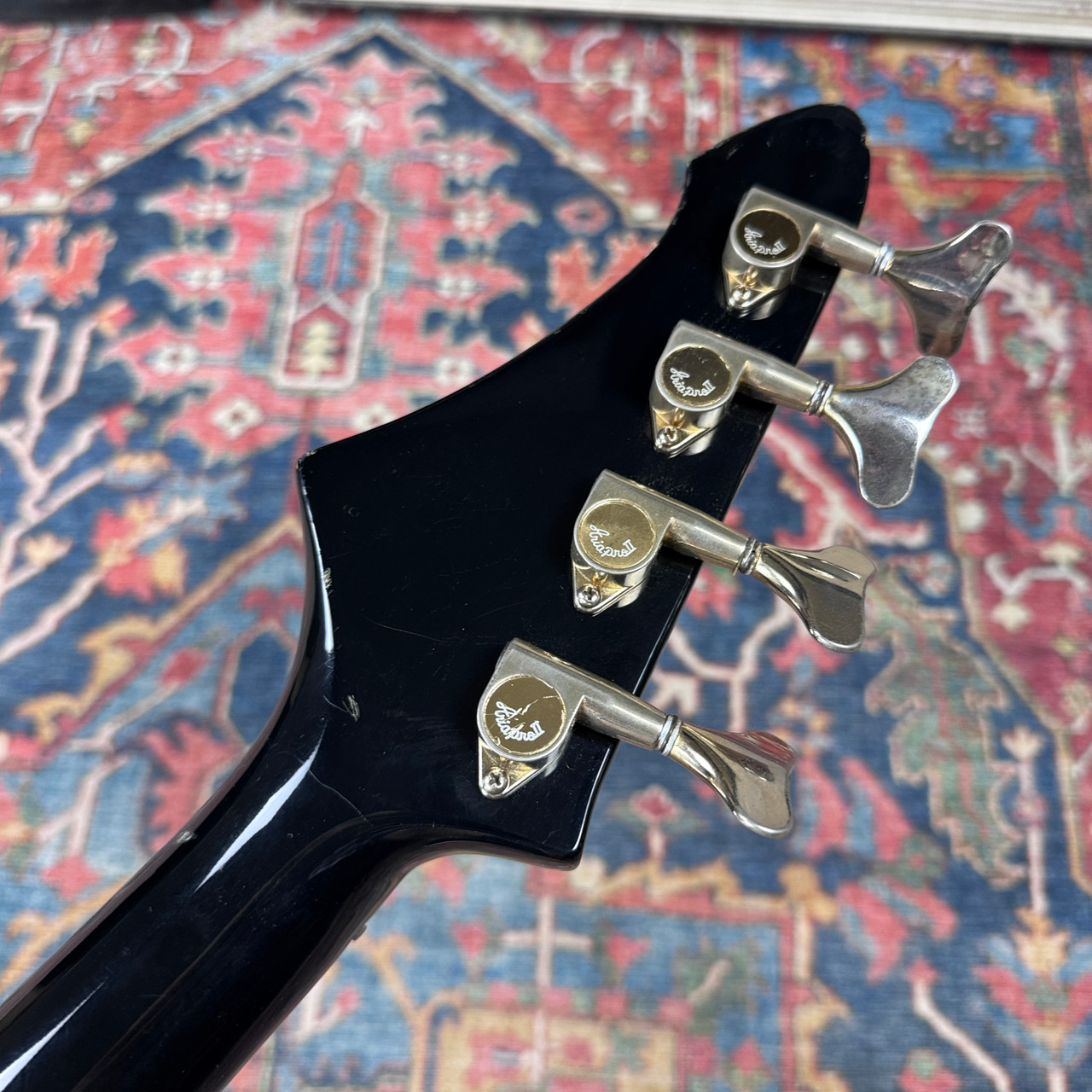 Aria Pro II ZZB Deluxe Bengal Stripe Short Scale Bass Made in