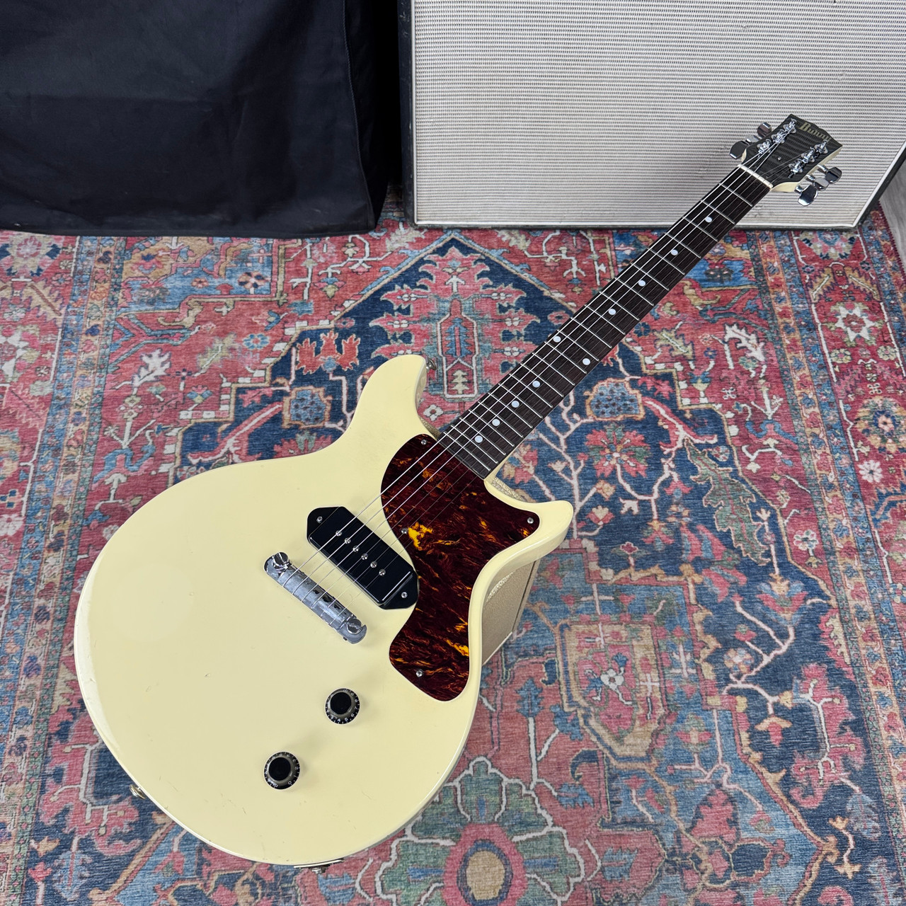 Burny Les Paul Jr FTV-50 TV Yellow w/HSC - 1970's