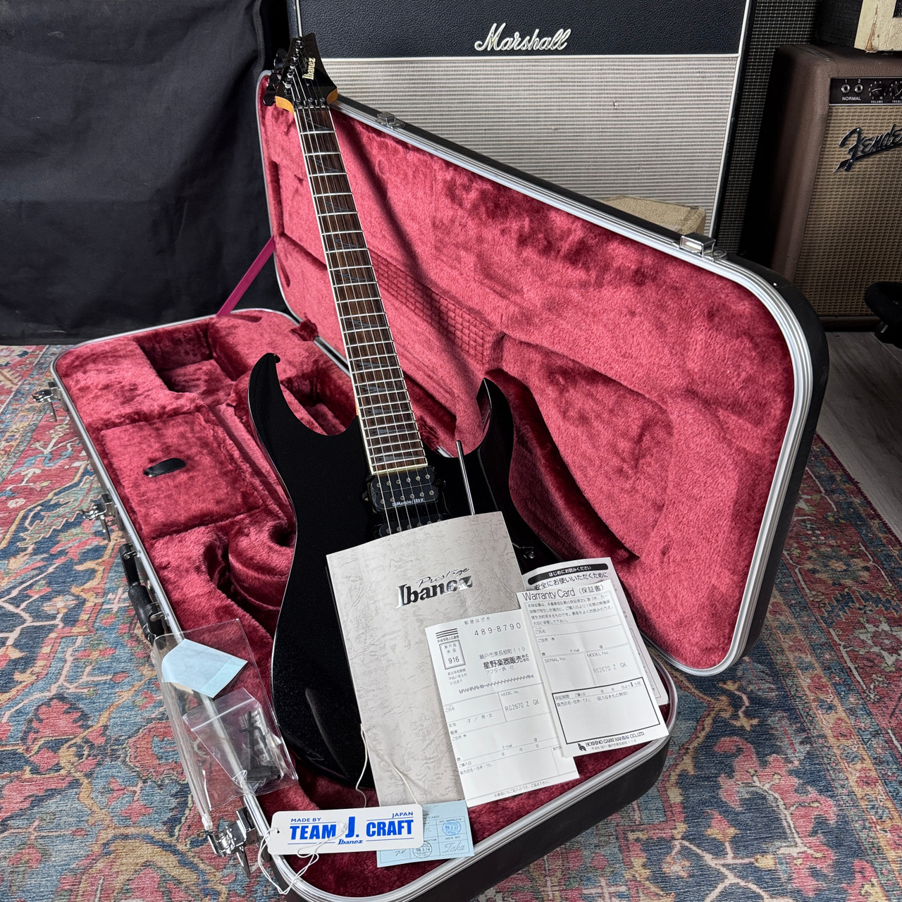 Ibanez J-Craft RG2670Z-GK Galaxy Black w/OHSC Hang Tags - 2008