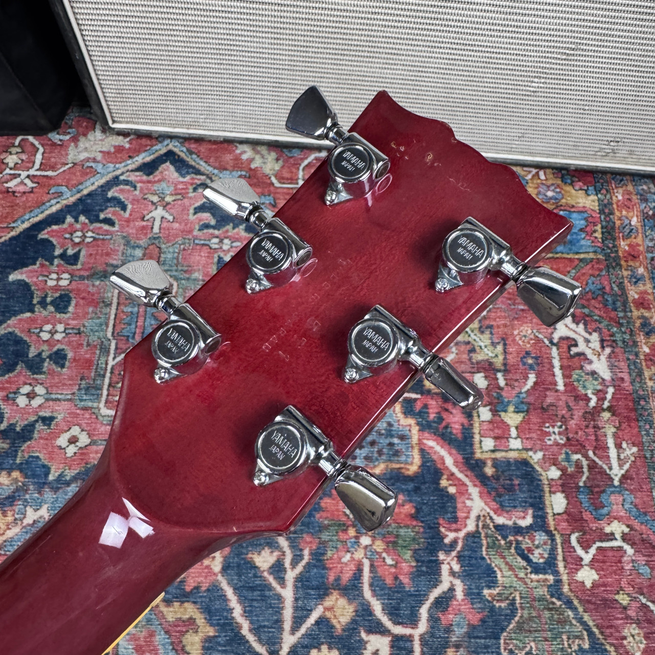 Yamaha ES-335 Style Model SA-700 Semi Hollow Persimmon Red - 1980