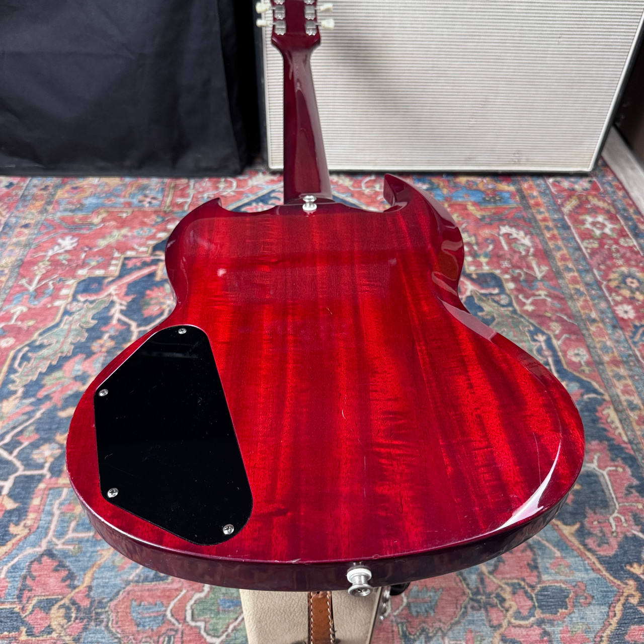Burny '63 SG Model SG RSG-65 With VH-1 Pickups Cherry Red - 1989-90