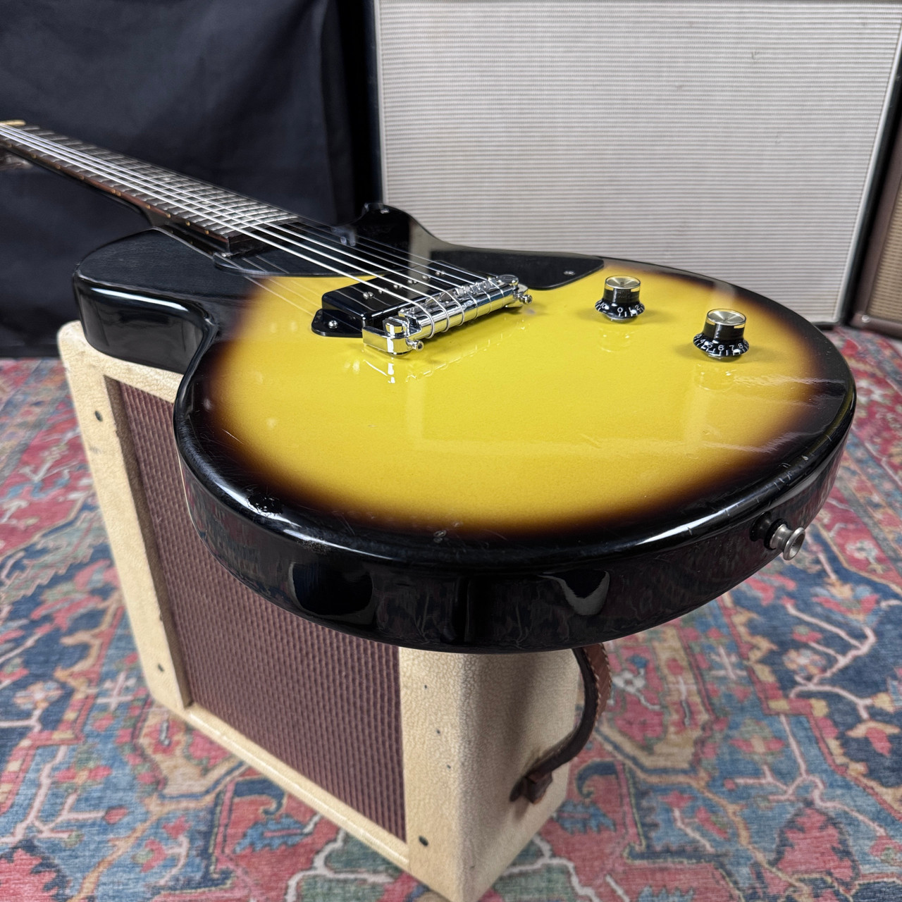 Burny Rock'n Roll Version Les Paul Junior RLJ-55 Brown Sunburst