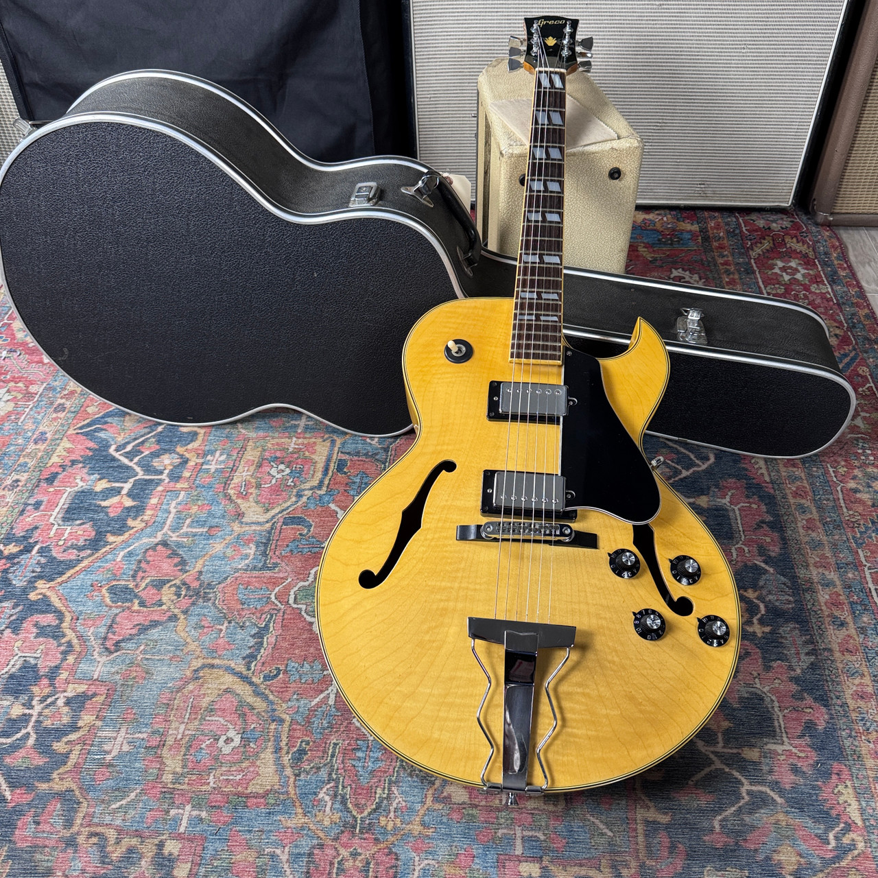 Greco ES-175 Hollow Body Model N60 Natural MIJ Fujigen - 1976