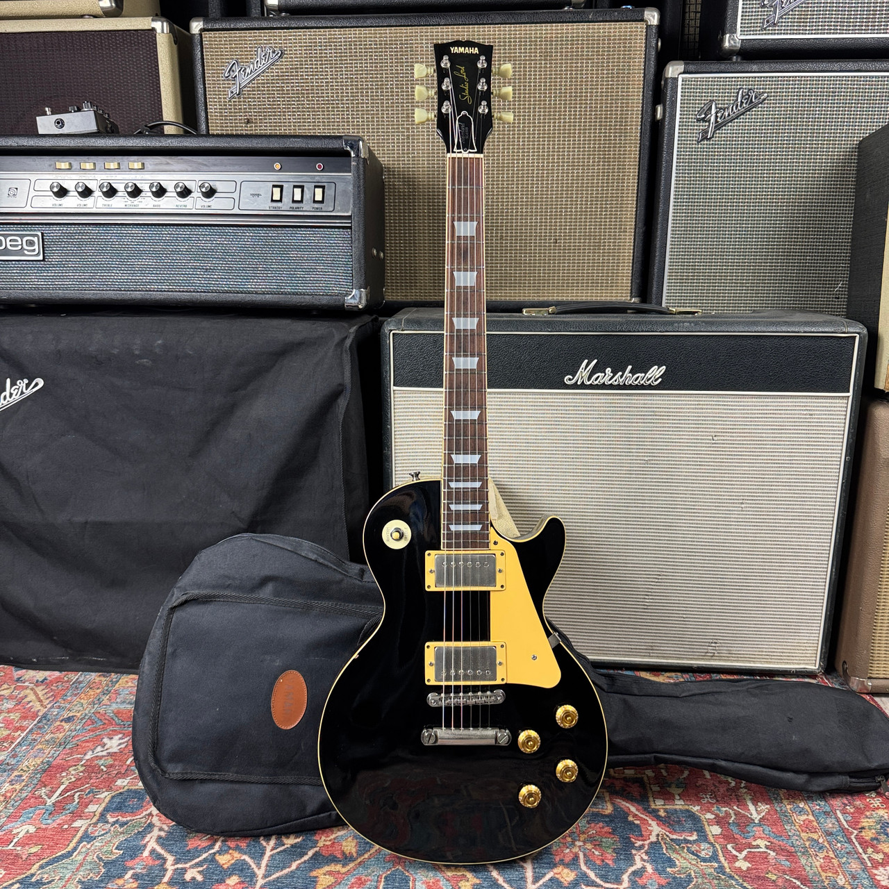1981 Yamaha Lawsuit Studio Lord Model SL450S Open Book Headstock
