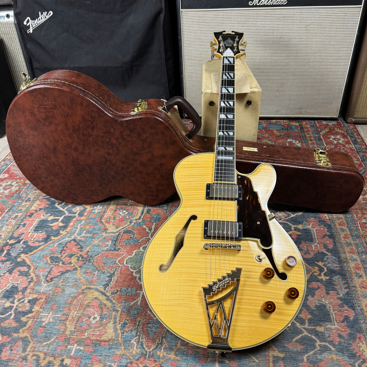 2013 D'Angelico NYSS 3BFM Custom Semi Hollow Body Flame Maple