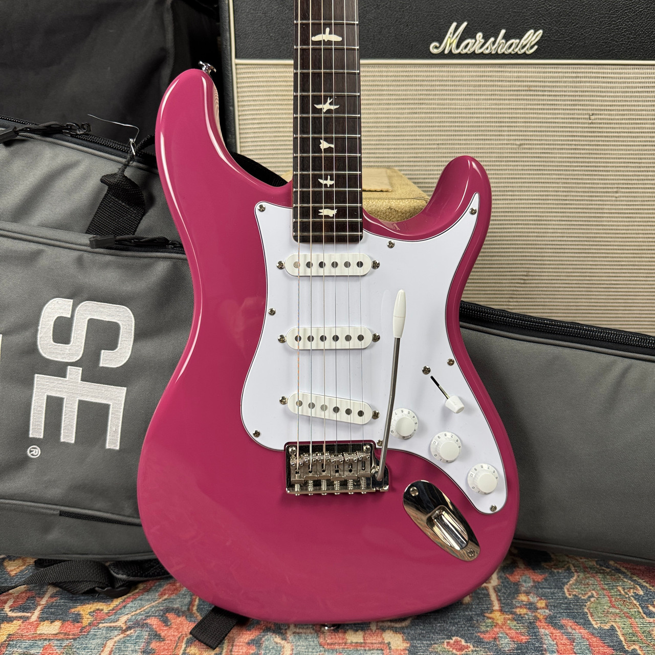 PRS Silver Sky SE Dragon Fruit *Pro Setup* - 2021