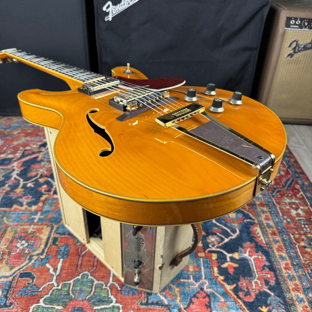 1974 Yamaha SA90 Semi Hollow Natural 100% Original w/OHSC