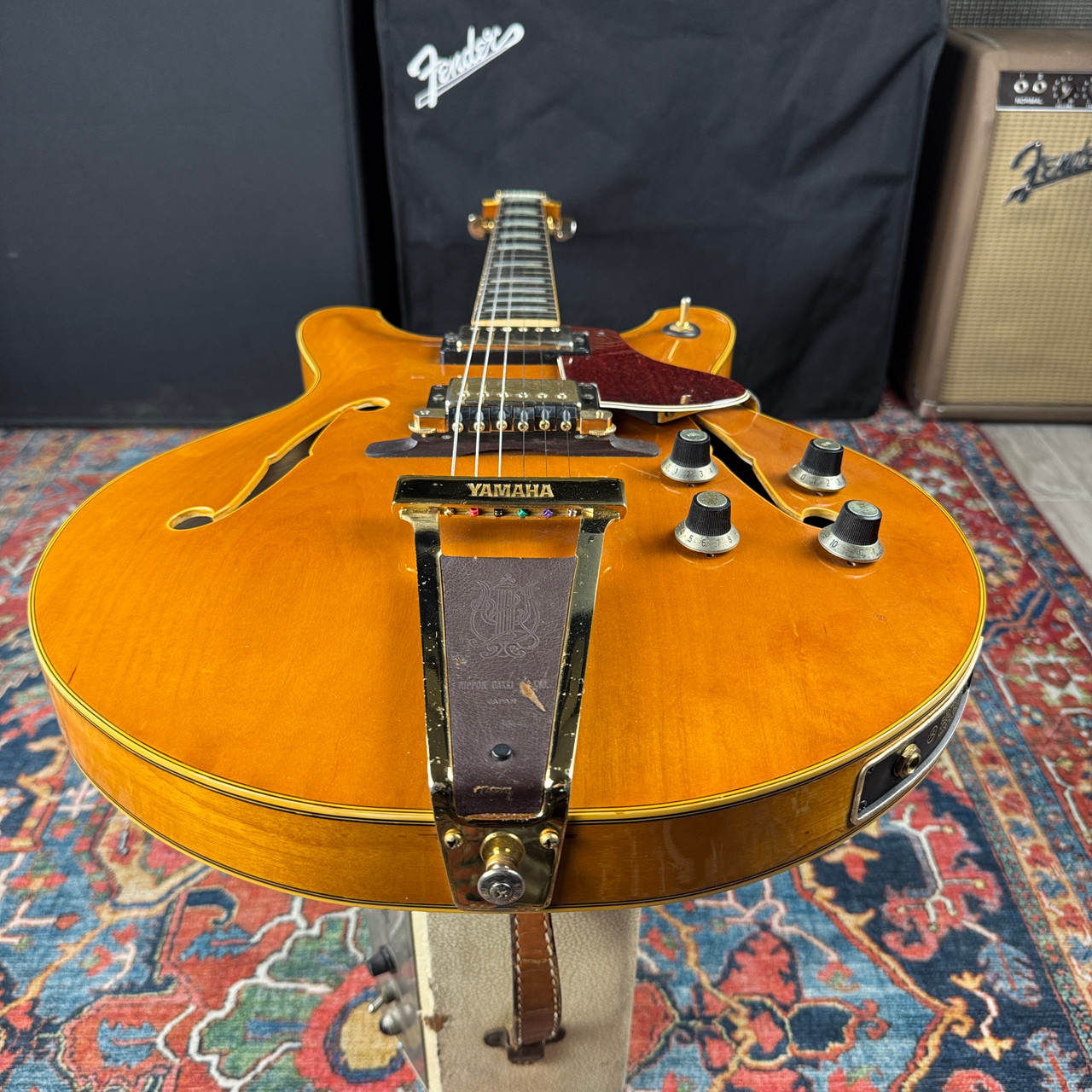 1974 Yamaha SA90 Semi Hollow Natural 100% Original w/OHSC